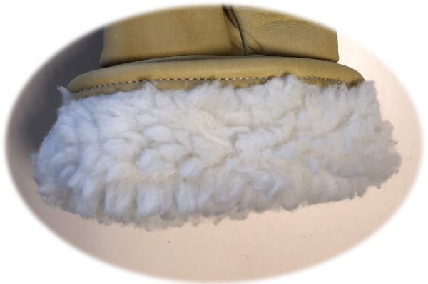 Gant cuir protection grand froid doublé polaire polyester – Image 2
