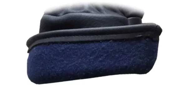 Gant de protection cuir noir grand froid doublé polaire – Image 2