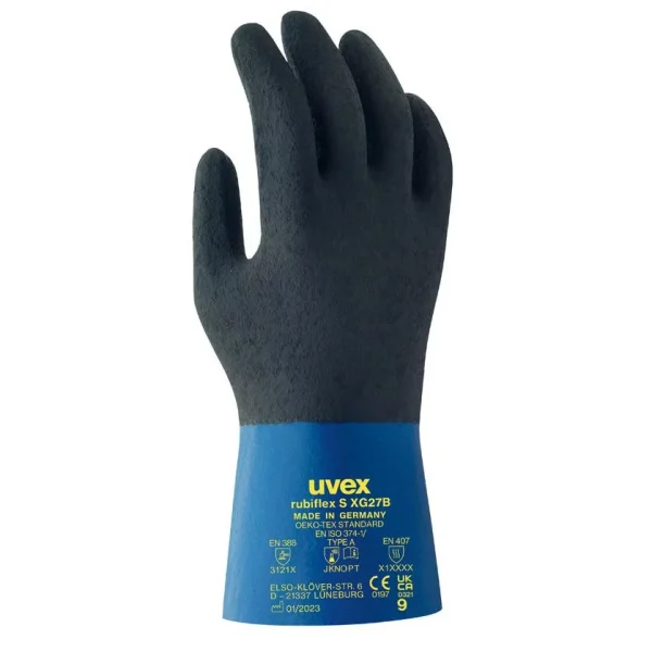 Gants de protection chimique rubiflex S XG27B (27 cm) – Image 2