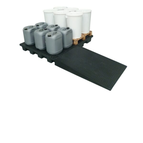 Plateforme de retention 240l Eco-conçue pour palette Europe