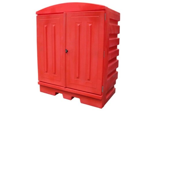 Box de rétention rouge 2 fûts 280l avec kit aération – Image 2