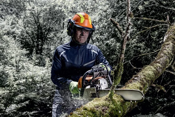 Casque Forestier pheos forest orange situation