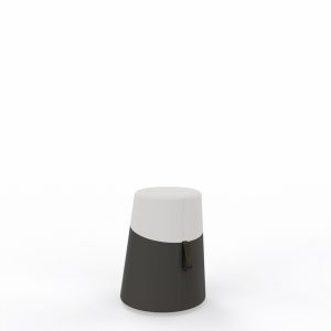 Pouf KULBU - Blanc/Anthracite
