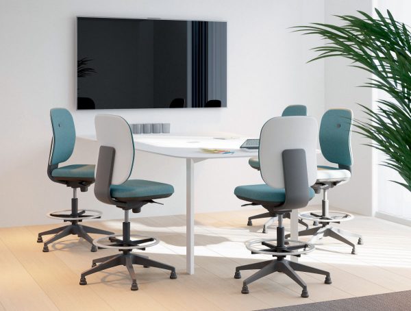 Siège de bureau ergonomique ALAIA tapissé – Image 2