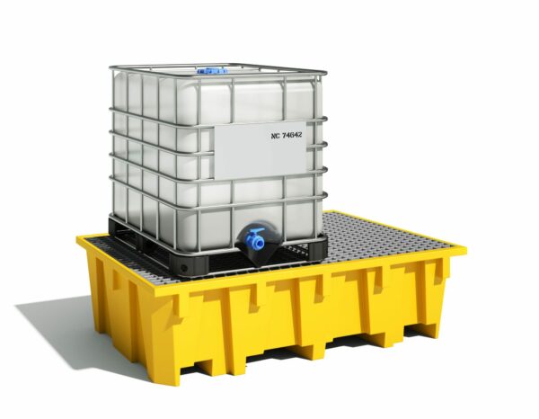 Bac de retention - Bac de rayonnage 1 IBC 1050 litres – Image 4