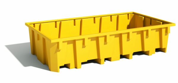 Bac de retention pour 2 IBC - Bac de rayonnage 1330 litres – Image 3