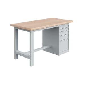Établi SI plateau multiplis 40mm avec coffre tiroirs