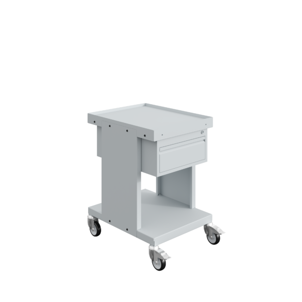 Servante d'atelier mobile à plateau avec 1 tiroir