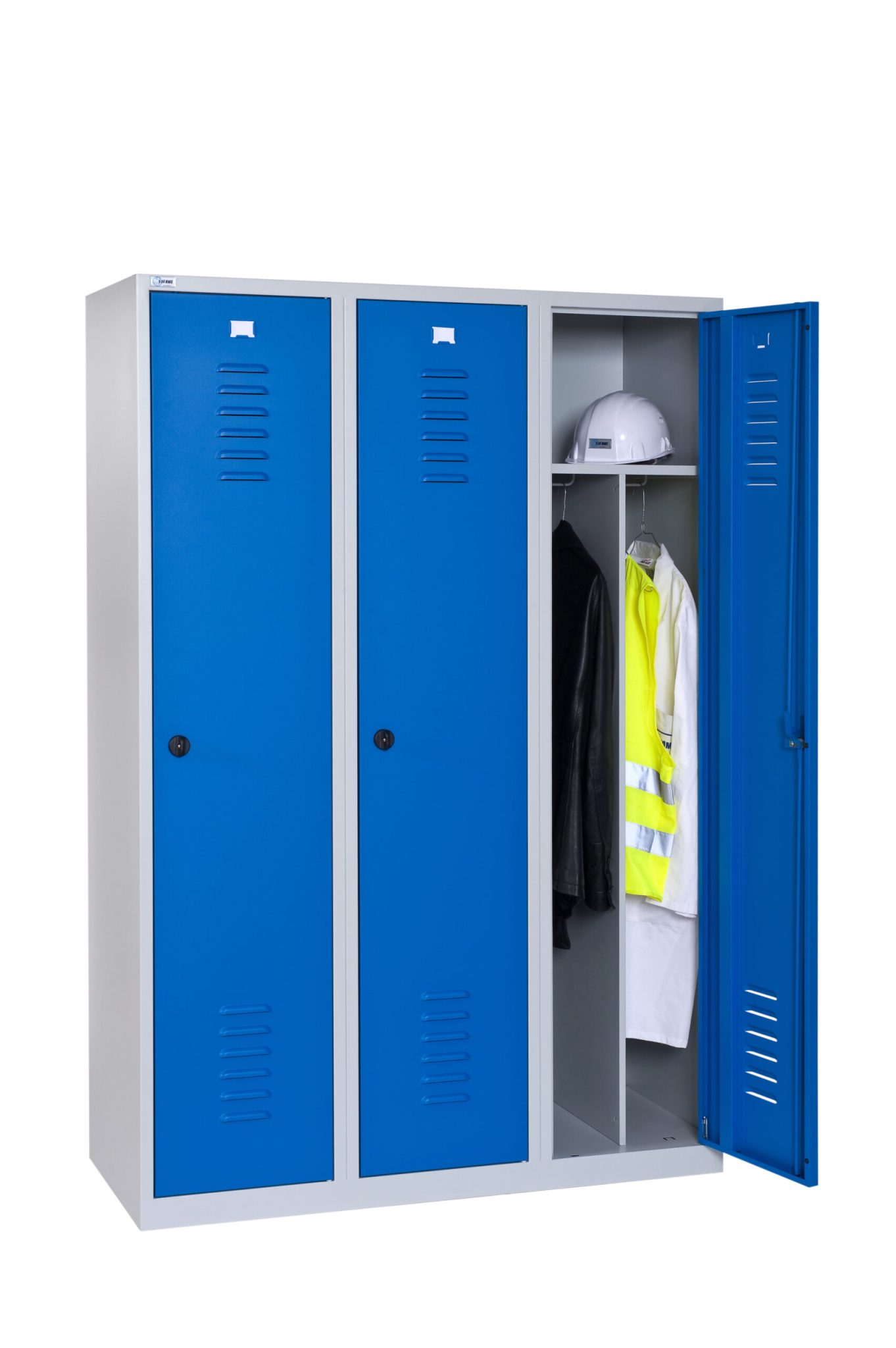 Armoire vestiaire industrie salissante 2 cases ASTA Equipement