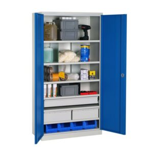 Armoire d'atelier haute 6 étagères