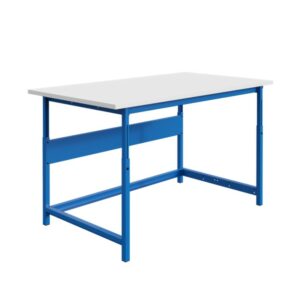 Poste de travail PACKLOG stratifié RESITOP 30mm réglable en hauteur