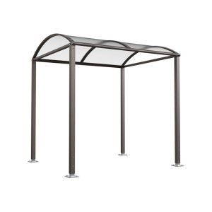 Abri à vélo Voûte "M" avec bardages polycarbonate