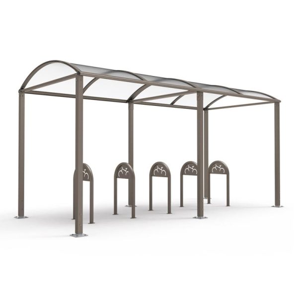 Abri à vélo Voûte "M" avec bardages polycarbonate – Image 4