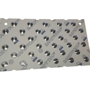 Kit 1,20 m plaques pastilles podotactiles alu 