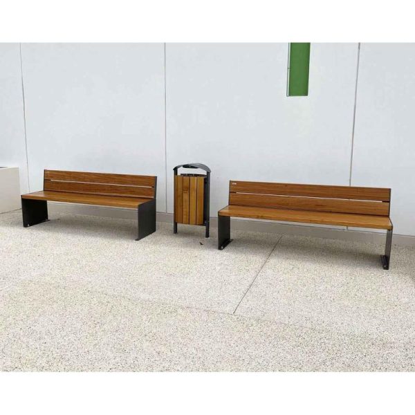 banc acier et bois kub 3