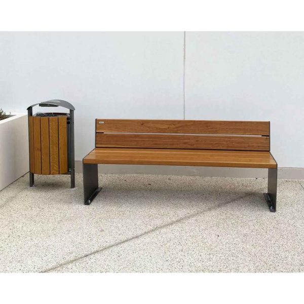 banc acier et bois kub 5