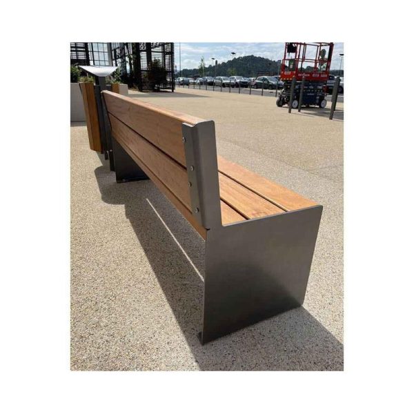 banc acier et bois kub 7