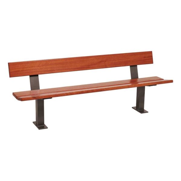 banc bois et acier pagode 2
