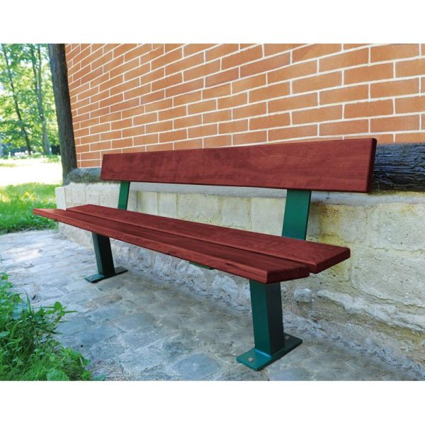 banc bois et acier pagode 3