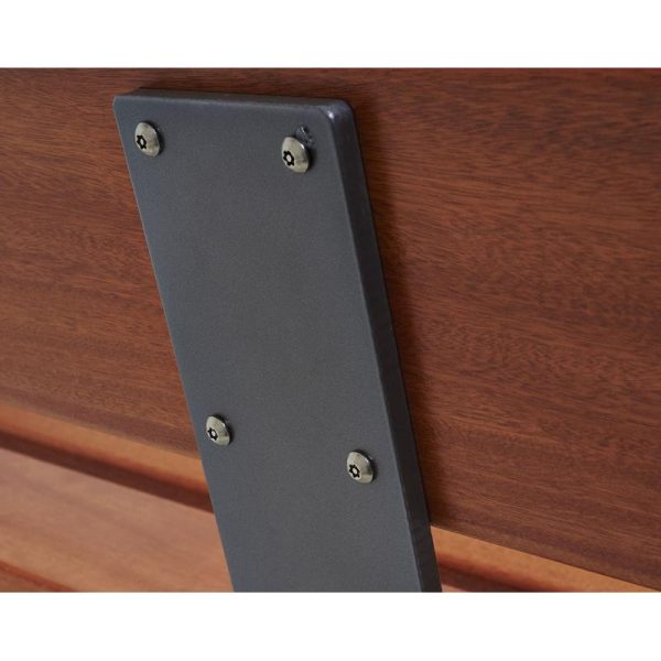 banc bois et acier pagode 6