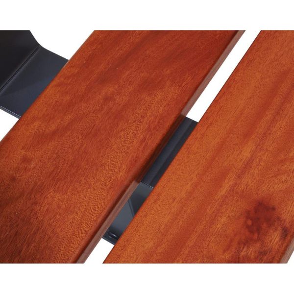 banc bois et acier pagode 8