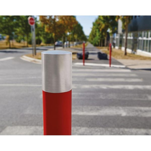 Potelet pommeau Inox haute visibilité – Image 2