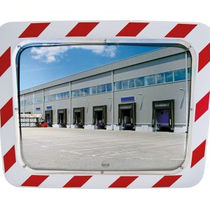 Miroir de sécurité rectangulaire exterieur Inox 