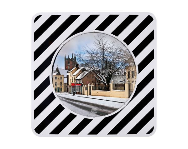 Miroir agglomération réglementaire Inox rond anti givre