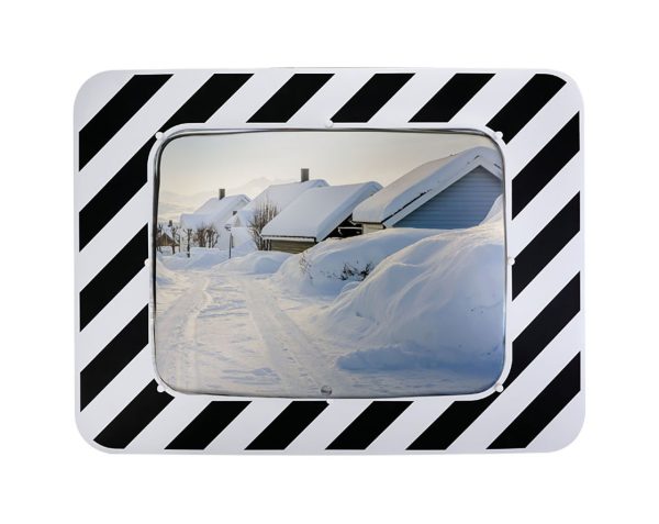 Miroir agglomération réglementaire Inox rectangulaire anti givre