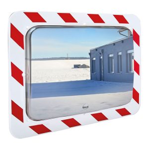 Miroir de sécurité rectangulaire extérieur Inox  anti givre