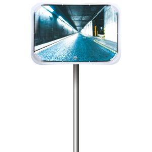 Miroir multi-usages  P.A.S rectangulaire cadre blanc