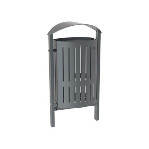 Poubelle extérieur Silaos acier 50 litres