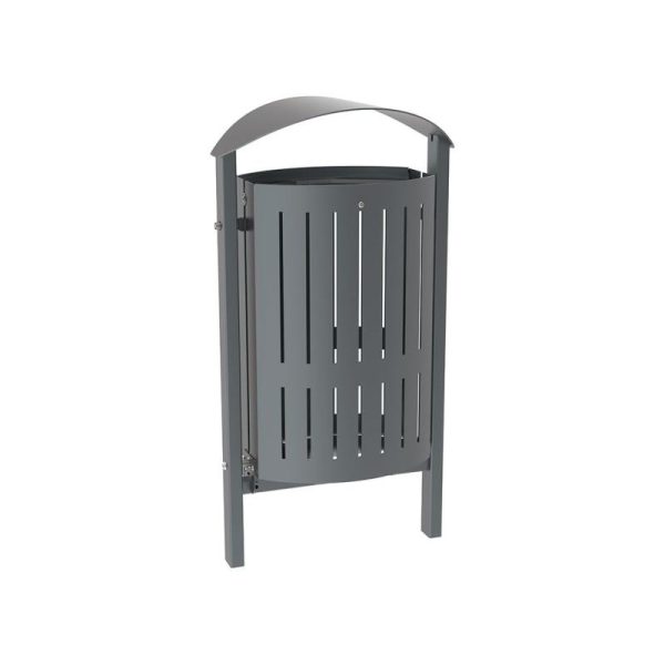Poubelle extérieur Silaos acier 50 litres