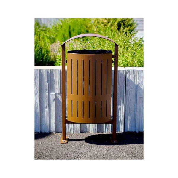 Poubelle extérieur Silaos acier 50 litres – Image 4