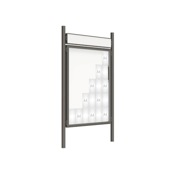 Vitrine 2000 poteaux 76mm 3