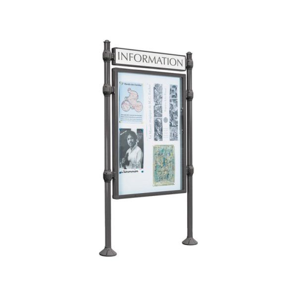 panneau vitrine agora