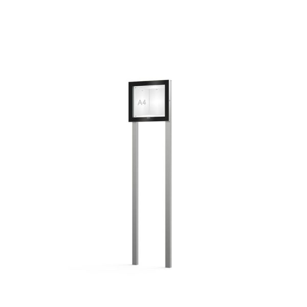 vitrine edge 54mm sur poteaux