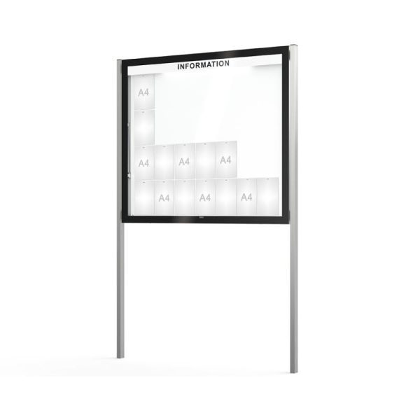 vitrine edge 80mm sur poteaux 2