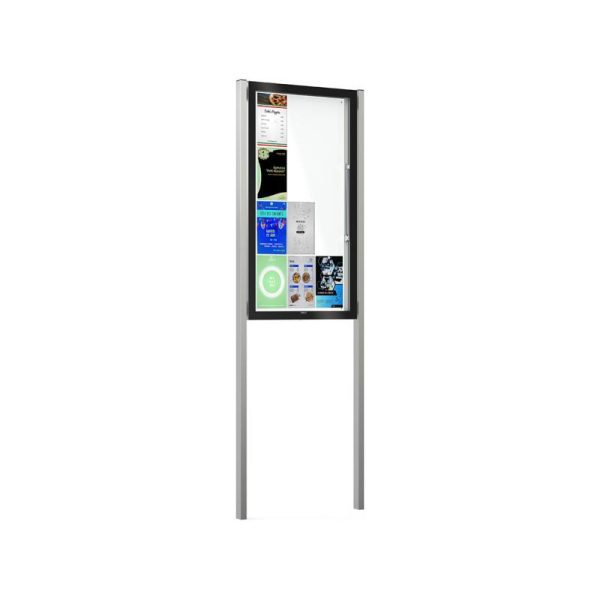 vitrine edge 80mm sur poteaux 3